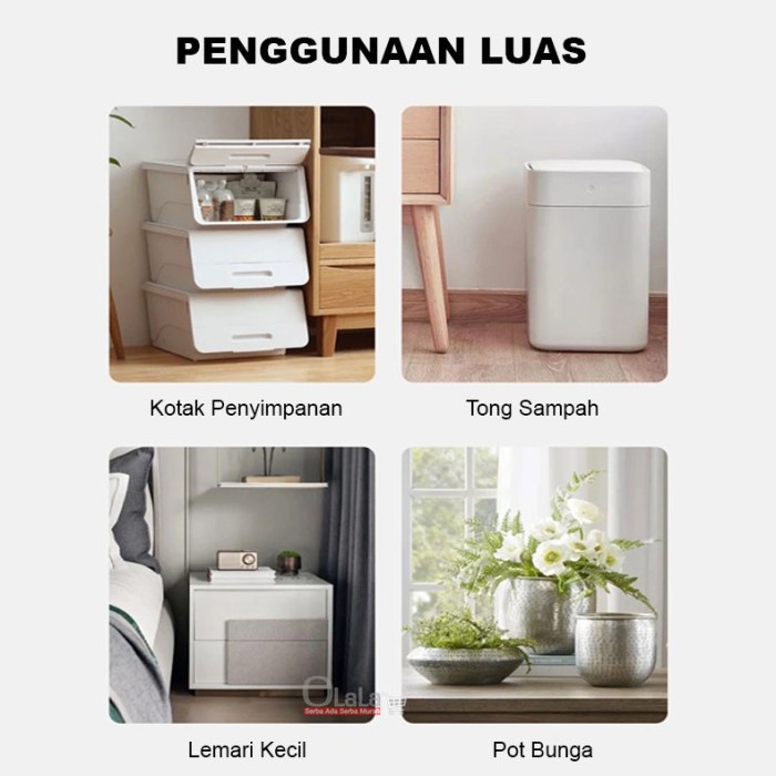 FMFIT RODA TEMPEL 360 PUTAR STAINLESS FURNITURE STORAGE BOX BIN UNIVERSAL