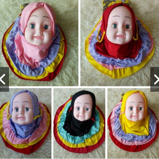 Jilbab Anak Hijab Baby Rainbow Kerudung Anak Baju Muslim Anak