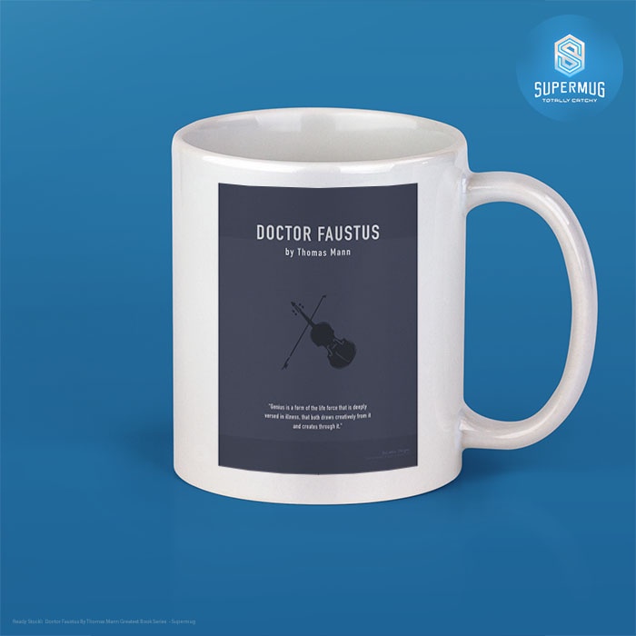 Gelas Mug Ceramic Doctor Faustus By Thomas Mann Greatest Book Series