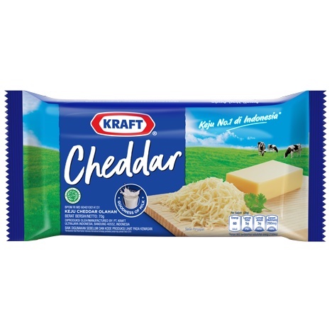 

Keju Kraft Cheddar Midi 70gr