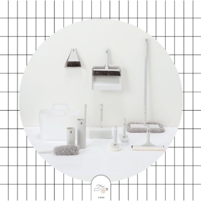 MUJI Cleaning System | Set Alat Kebersihan | Sapu, Pel, Sikat