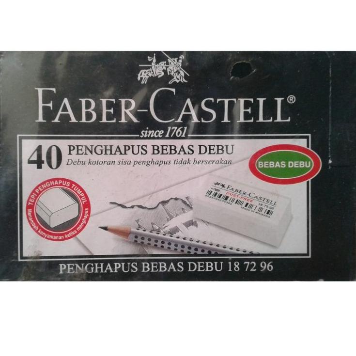 

Terlaris.. [1 pak] penghapus eraser FABER CASTELL kecil putih isi 40 pcs