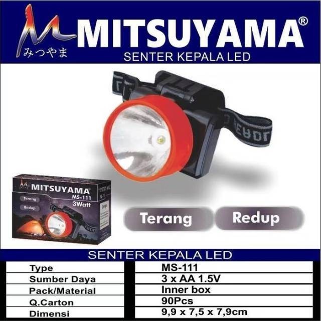 COD Senter Kepala Batre Cas - Headlamp Charger Mitsuyama MS 111