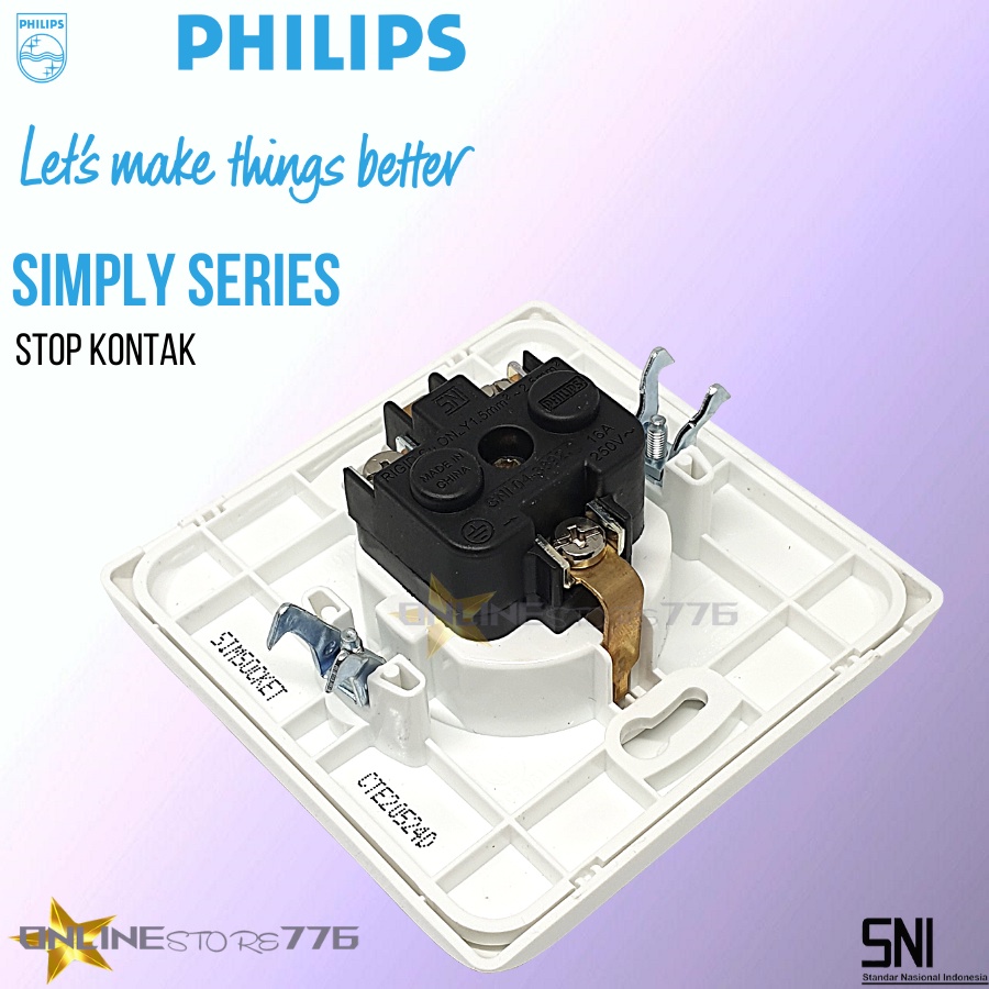 Philips Stop Kontak Simply / PHILIPS Simply Socket / IB Stop Kontak