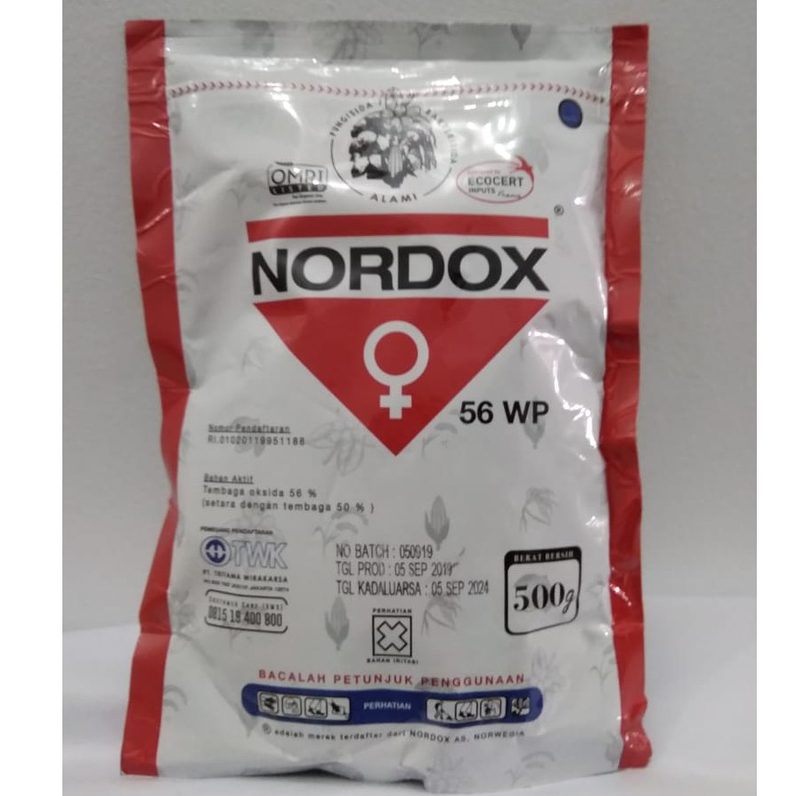 Fungisida / Bakterisida Alami Nordox 56 WP @ 500 Gram