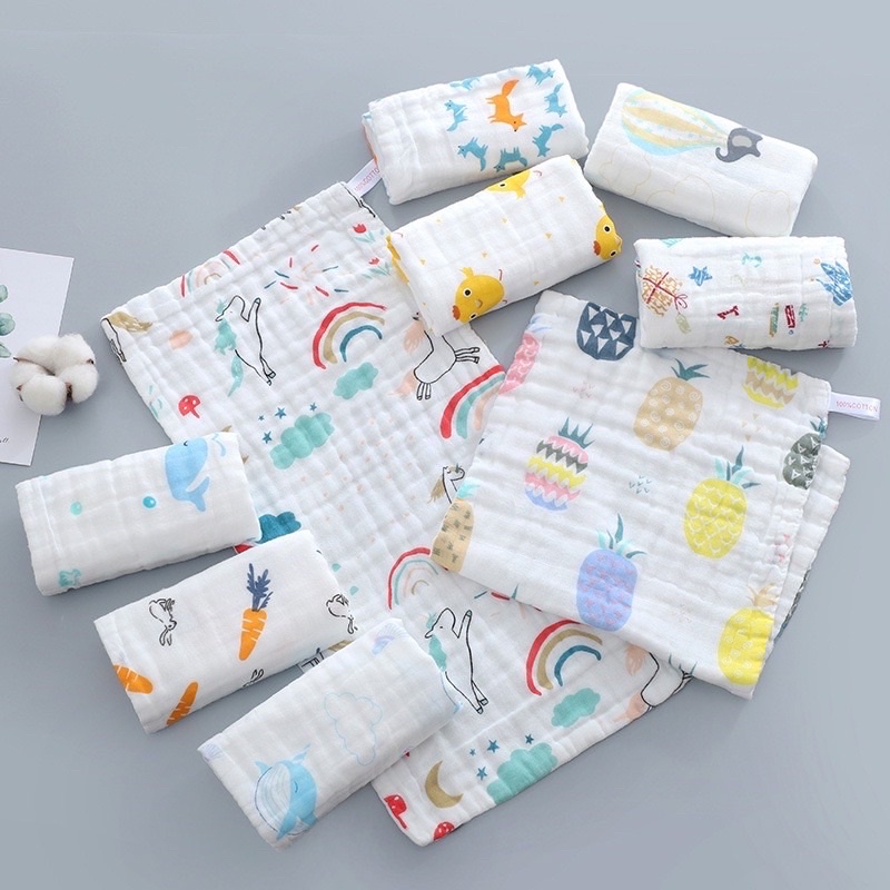 Leon Burp Bib Cloth Tatakan Pundak Sendawa Bayi Celemek Gumoh Gendong Newborn Muslin Cotton Halus