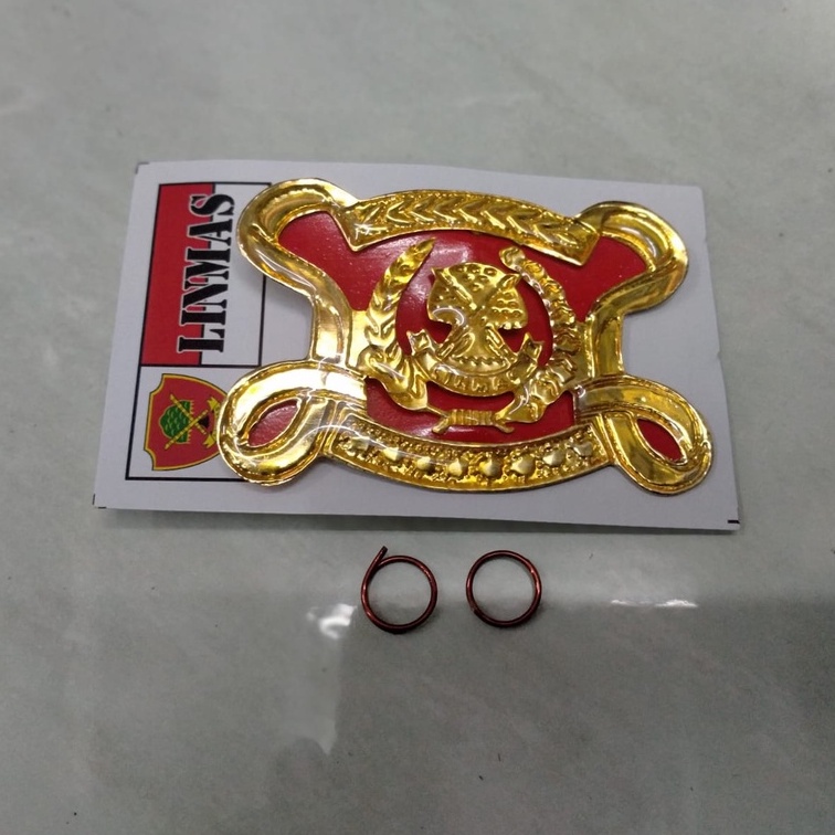 Emblem Baret Linmas Merah Dan Hijau Murah