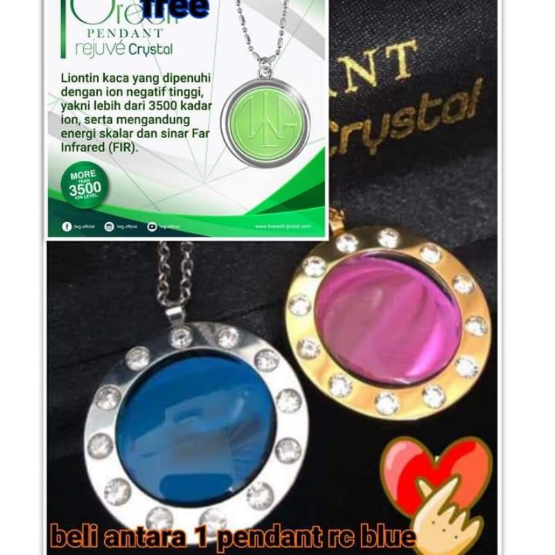 Buy 1 free 1,PENDANT REJUVE CRYSTAL LWG ( PRC / pendant RC )