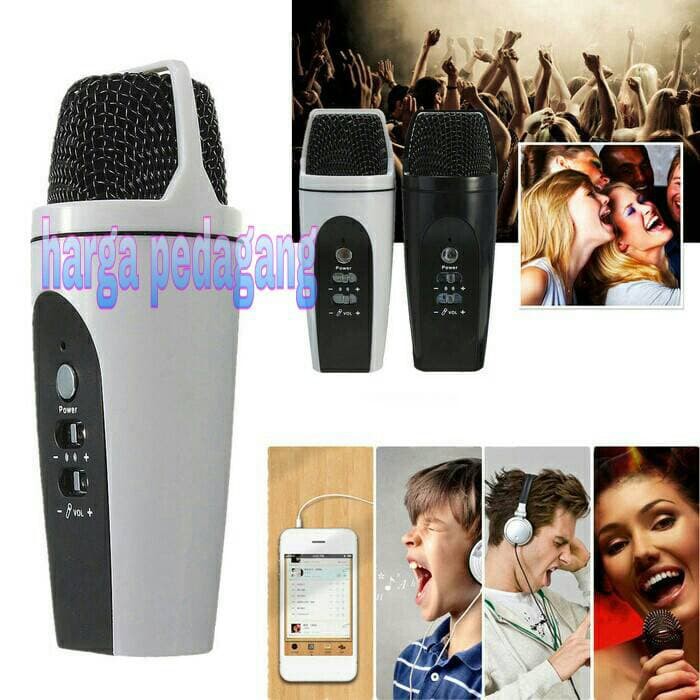 Mic Genggam 3.5Mm Mini Singging Karaoke Microphone Mic Hp Pc Laptop