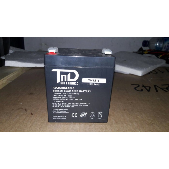 Baterai aki kering TND 12-5 12v 5Ah TND 12V 5Ah