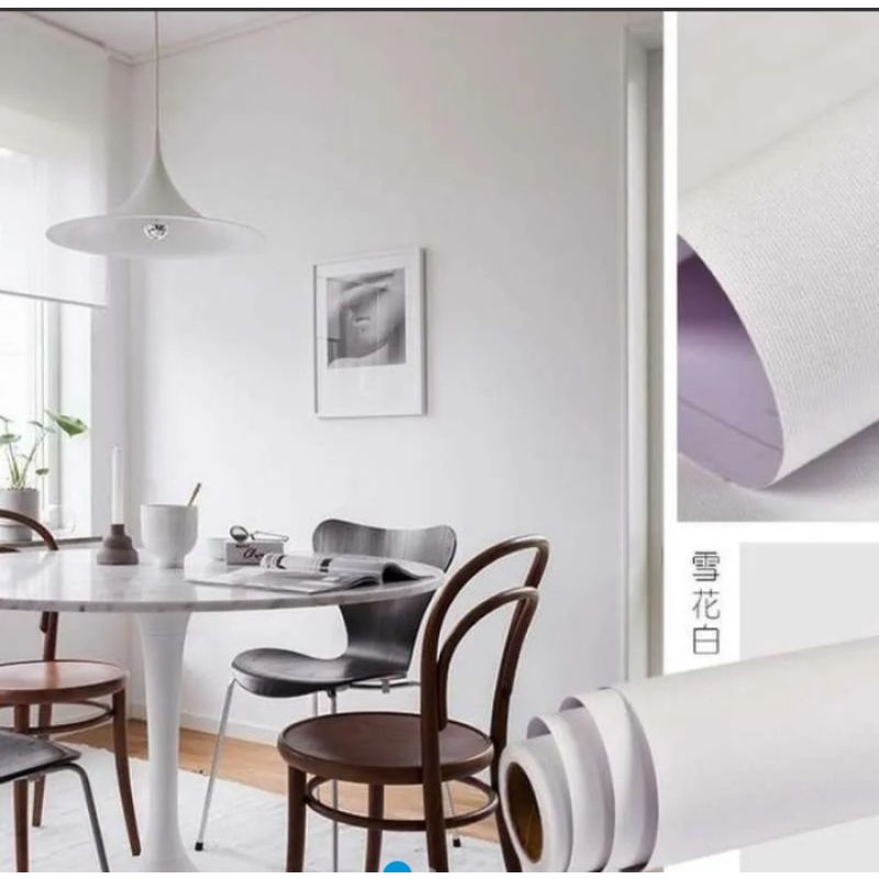 Jual STIKER DINDING \\ STIKER WALLPAPER PUTIH POLOS | Shopee Indonesia