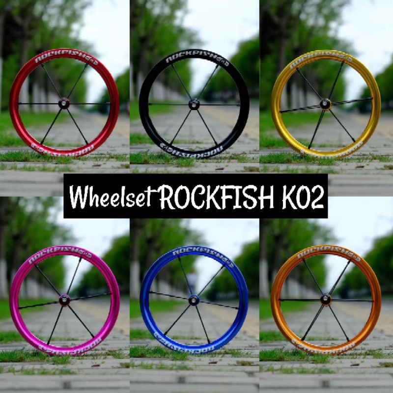 Wheelset Pushbike ROCKFISH K02 model baru bukan meroca / gipsy