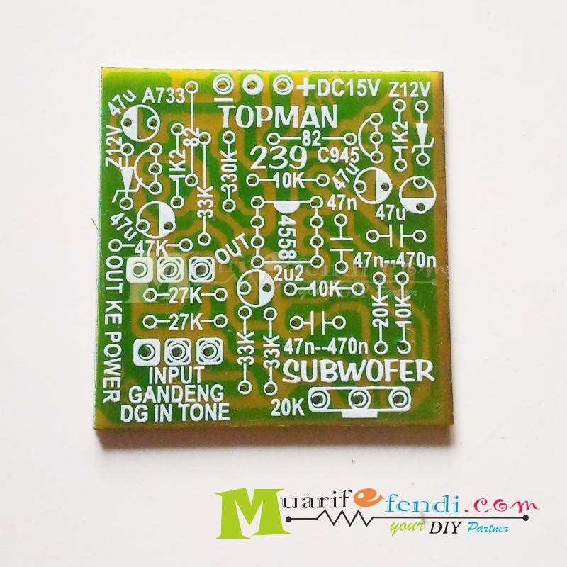 Pcb Subwoofer Topman Ic 4558 Simetris Shopee Indonesia