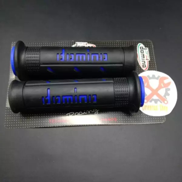 Grip domino biru handgrip domino karet empuk Universal Honda Yamaha Suzuki Kawasaki