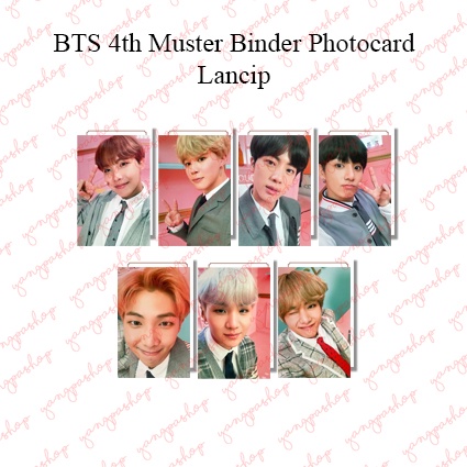 [READY / SET] 4TH MUSTER BINDER BTSN PHOTOCARD UNOFFICIAL FANMADE YANGPASHOP JUNGKOOK V TAEHYUNG JIM