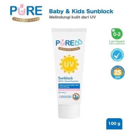 *FRAULEINCO* Pure Baby SUNBLOCK Krim Perlindungan Matahari Sun Block SPF25 SPF 25 Purebaby