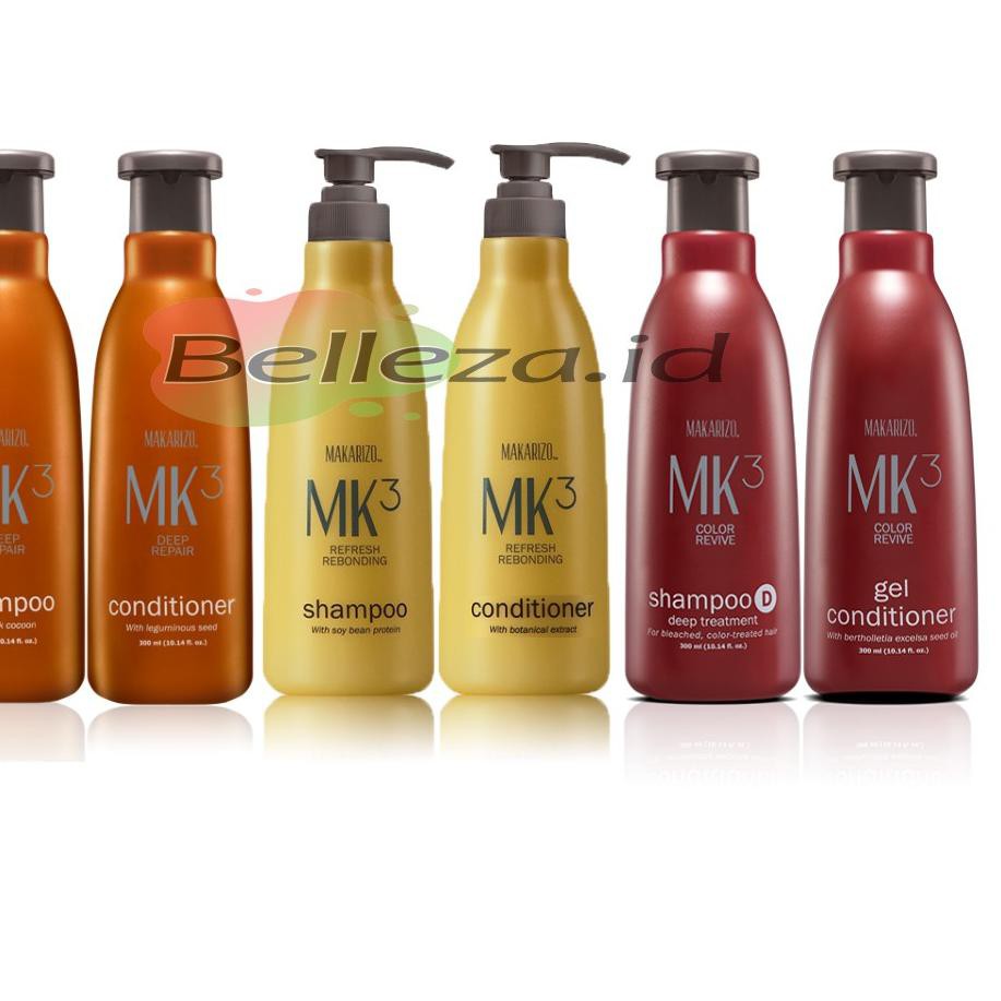 ☛ho✧KT050 Makarizo MK3 Deep Repair/Mk3 Refresh Rebonding/Color Revive Shampoo / Conditioner 300ml/28