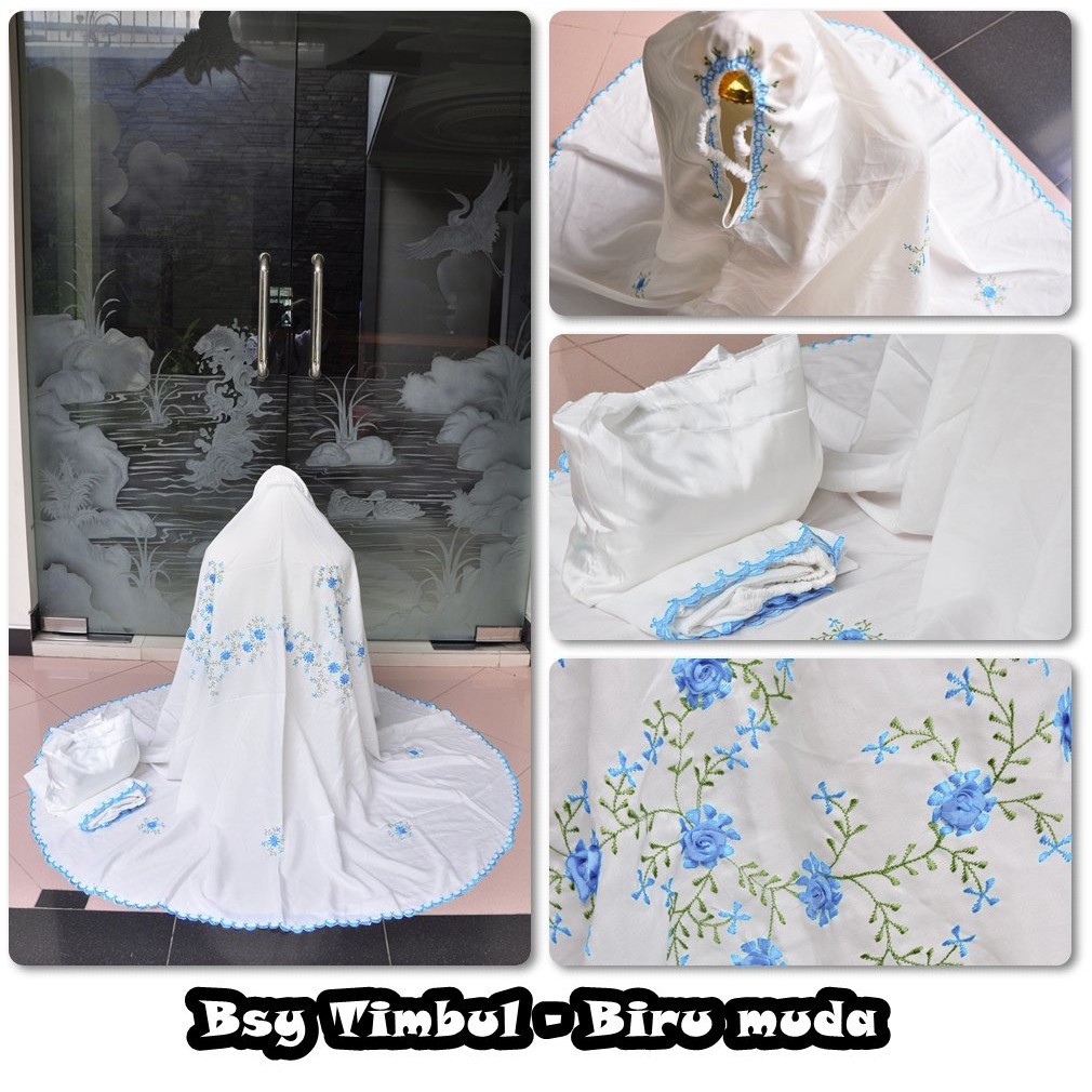 MUKENA DEWASA BORDIR LANGSUNG BSY TIMBUL