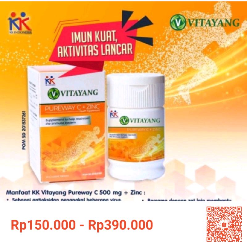 

Original Vitayang Pureway C + Zinc Multi Vitamin