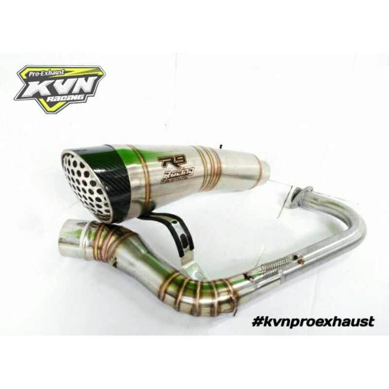 KNALPOT RACING R9 UNTUK MOTOR MATIC MIO, BEAT, VARIO, NMAX, SCOOPY