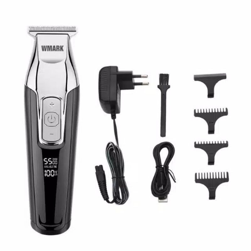 WMARK TRIMMER BLACK TURBO ORIGINAL / MESIN CUKUR RAMBUT PROFESIONAL / ALAT BARBERSHOP