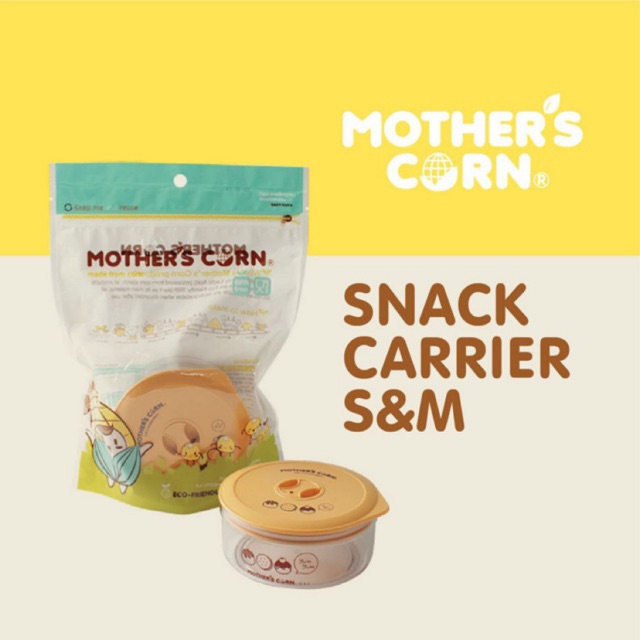 MOTHER’S CORN / Motherscorn / Mothers Corn Snacks Carrier size Small &amp; Medium(Wadah Snack Anak Bayi)