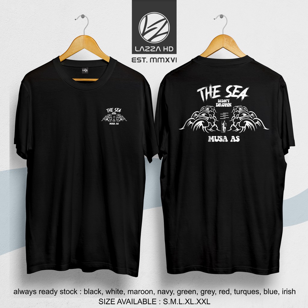 Kaos Baju Distro Dakwah Islam PROPHET Musa AS Sejarah Nabi Terlaris