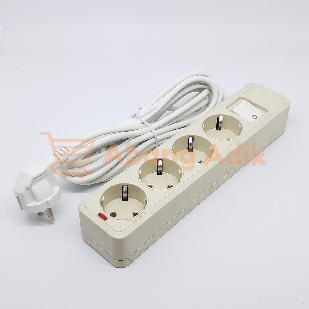 Linux 4 Lubang 5M StopKontak Terminal Stop Kontak 5 M Meter Sakelar