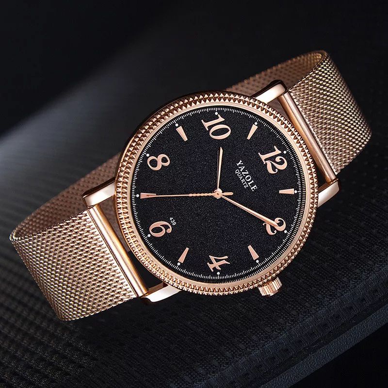 jam tangan pria rantai merk mewah yazole 439 original tahan air siap renang fashion korea jam import