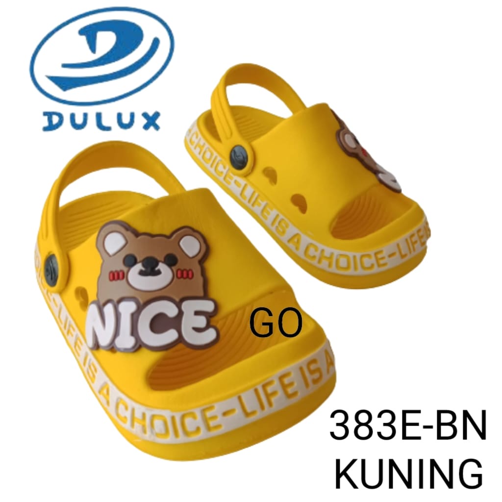 BB DULUX 383E NICE Sandal Anak Laki Laki Baim Selop Tali Belakang Model Karakter Nice Sandal Anak Lucu