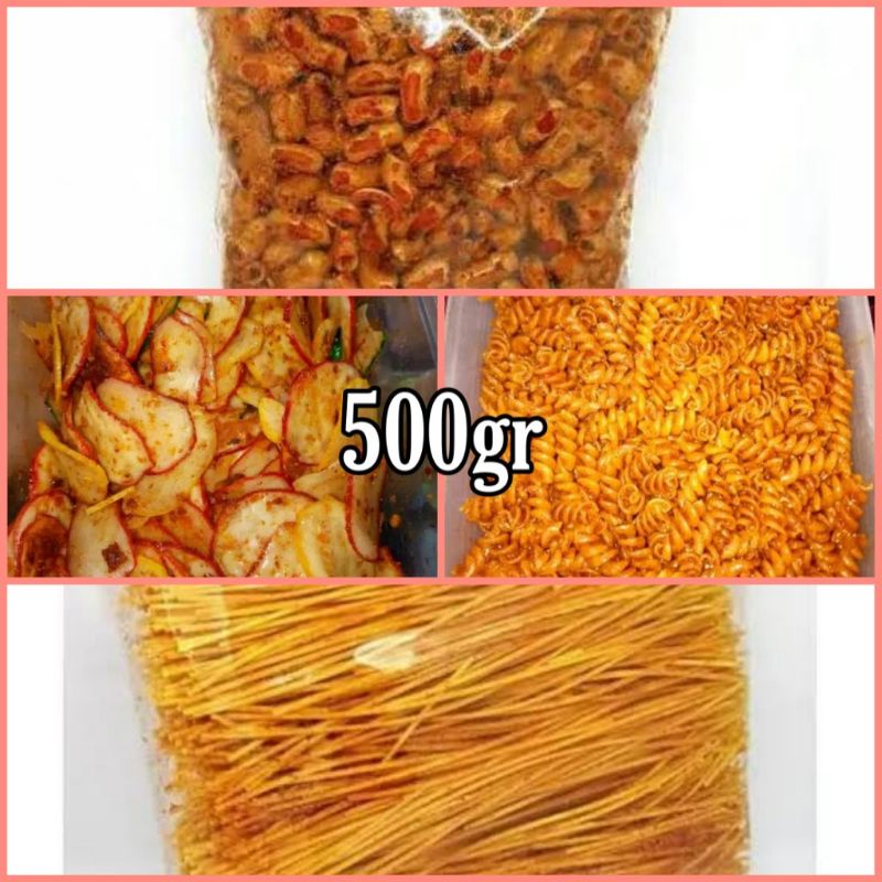 

MAKARONI BANTET 500gr / SEBLAK 500gr/ SEBLAK UDANG 500gr / MIE LIDI 500gr