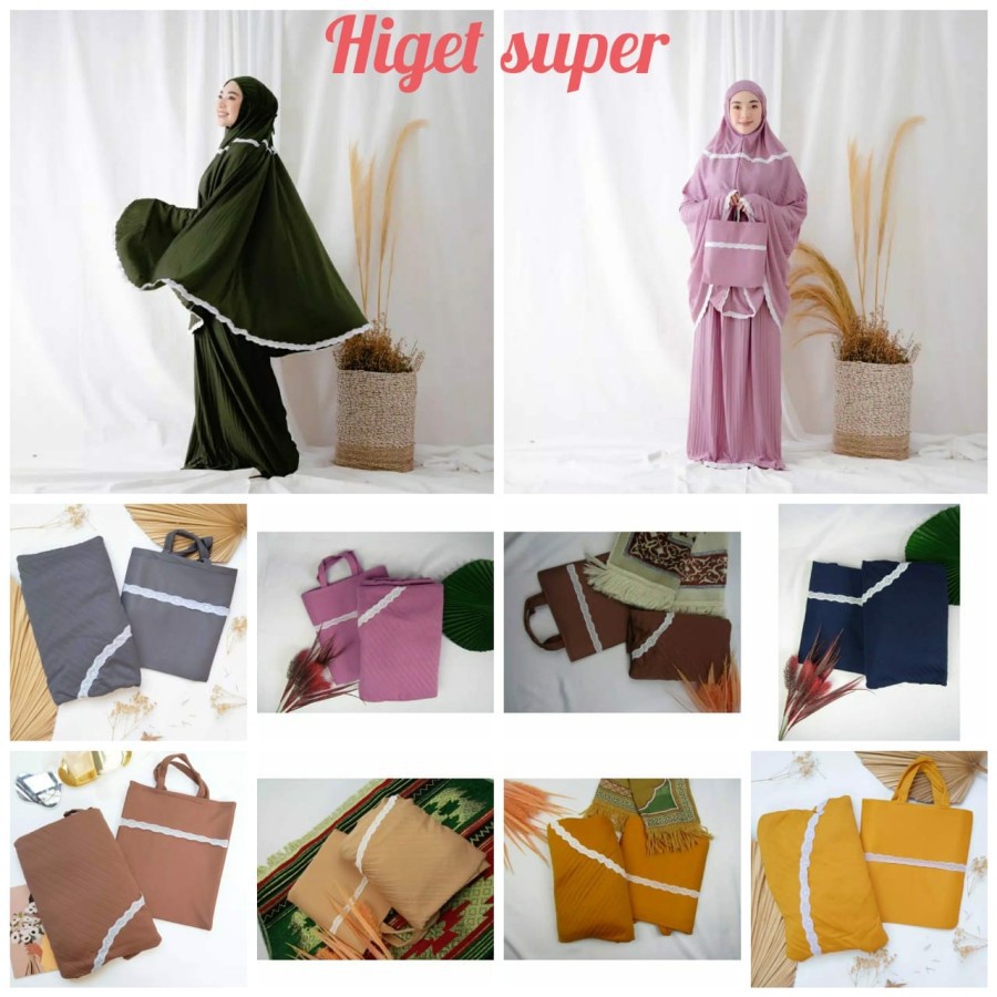 MUKENA PLISKET RENDA MUKENAH DEWASA/mukenah dewasa terbaru 2021 bahan adem / mukenah plisket