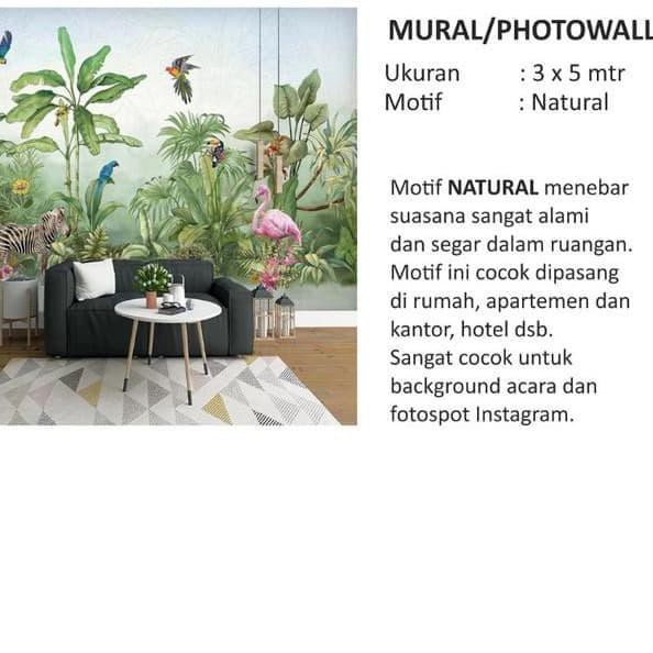 Photowall Mural Dinding Wallpaper Mural Aneka Hewan Natural Tropical Galeridini09
