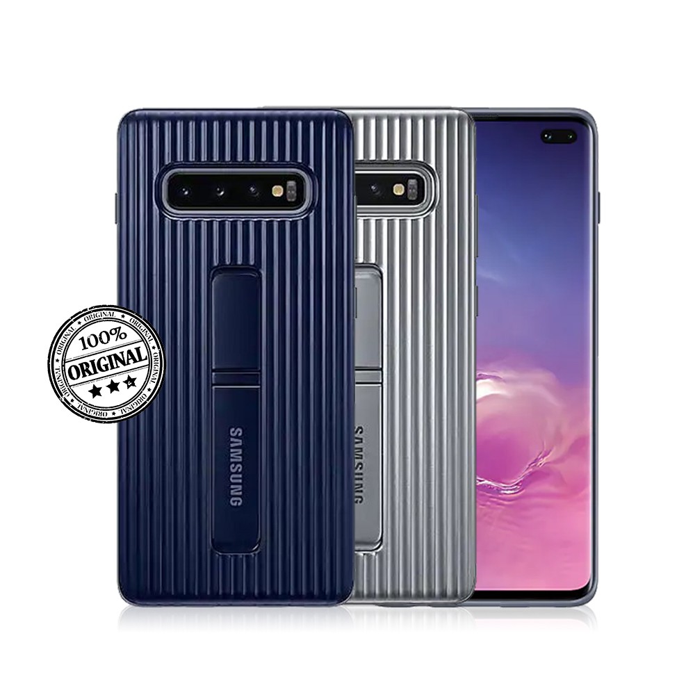 Samsung Protective Standing Cover For Galaxy S10 Casing Hardcase – Produk Original