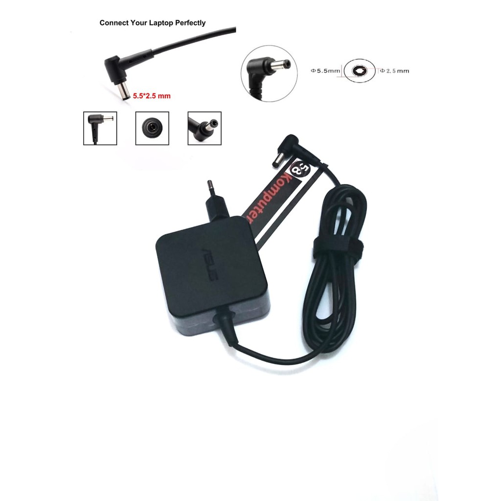 19V 2.37A 45W 5.5x2.5mm AC Adapter Power Charger For Laptop ASUS A52F X450 X450L X550V X501LA X550C X551CA X555 Notebook