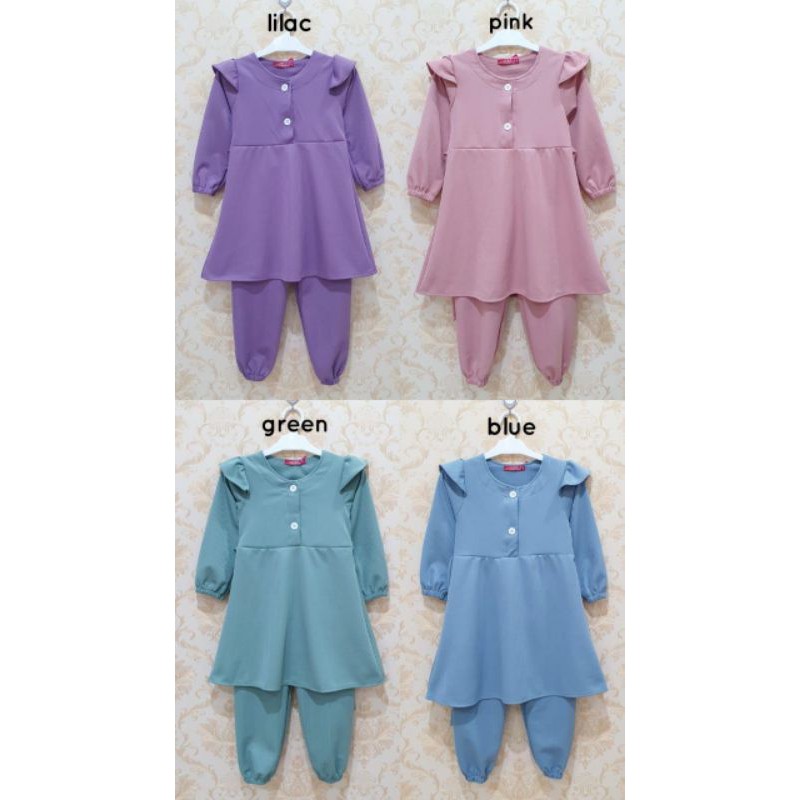 grosir kids catherine set knit 3pcs 10/14 55559