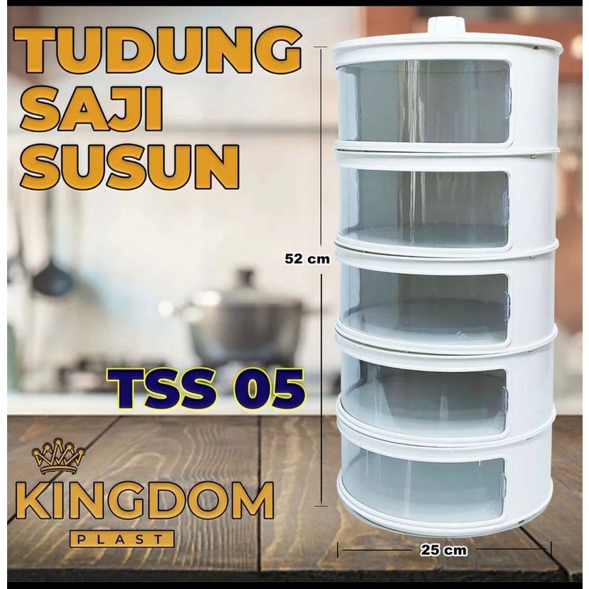 TUDUNG SAJI SUSUN MURAH TUDUNG SAJI KINGDOM FOOD COVER BERKUALITAS RANTANG PLASTIK SUSUN