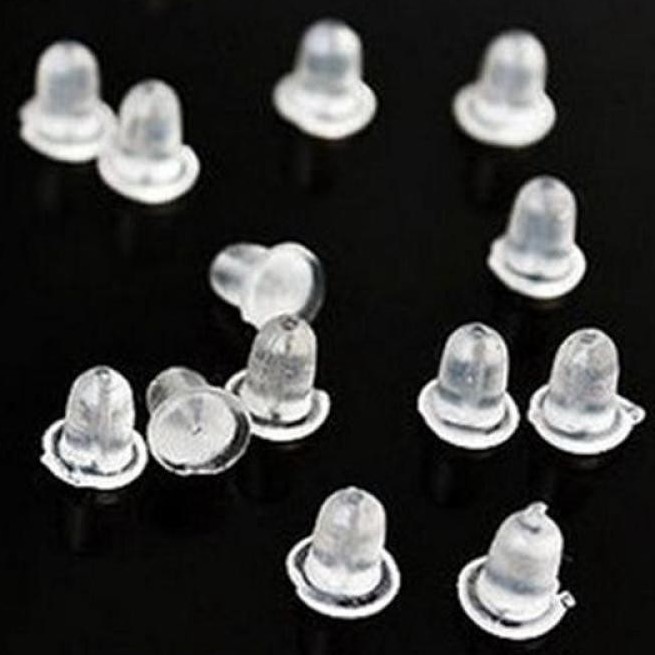 ➰CKK➰ {20 PCS} Bantalan Anting - Tindik Karet - AC40 Sepasang (isi 20 buah) Anting Sintetis Karet