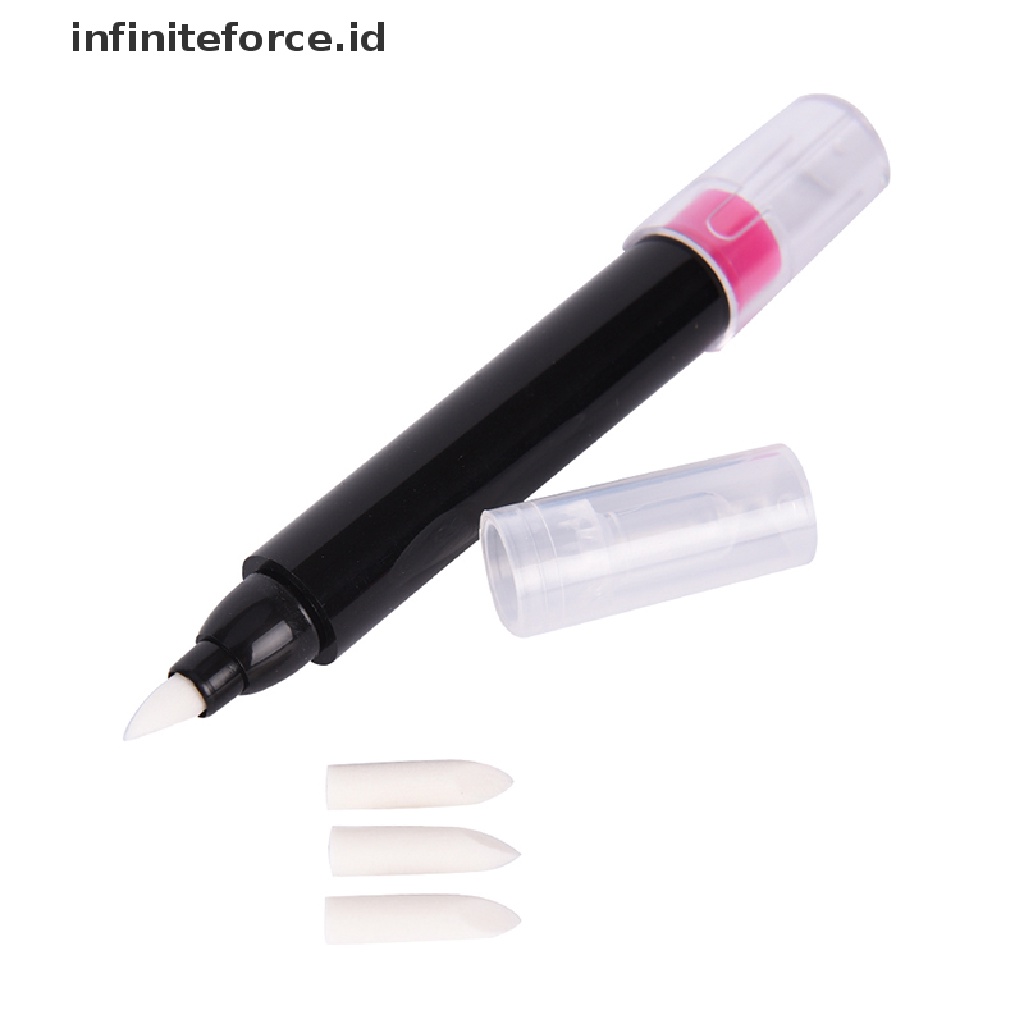 (Infiniteforce.Id) 3pcs / Set Pena Pembersih Kutek Kuku Kosong Untuk Nail Art / Manicure