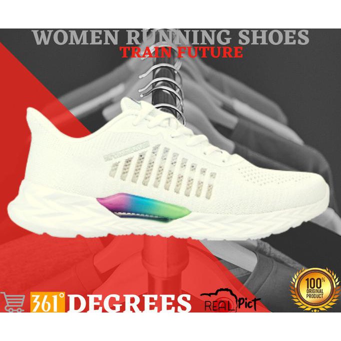361 Degrees Sepatu Sneaker Olahraga Wanita Women Running Shoes Import - 37 Onnstore12