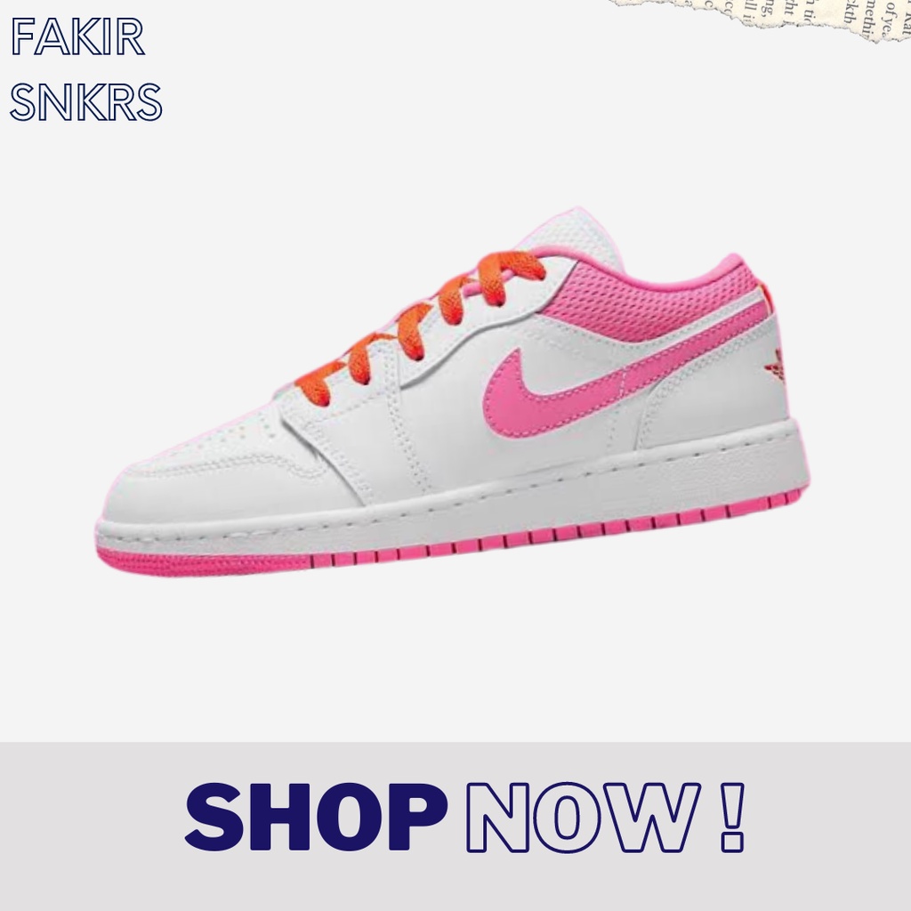 Air Jordan 1 Low White Pink