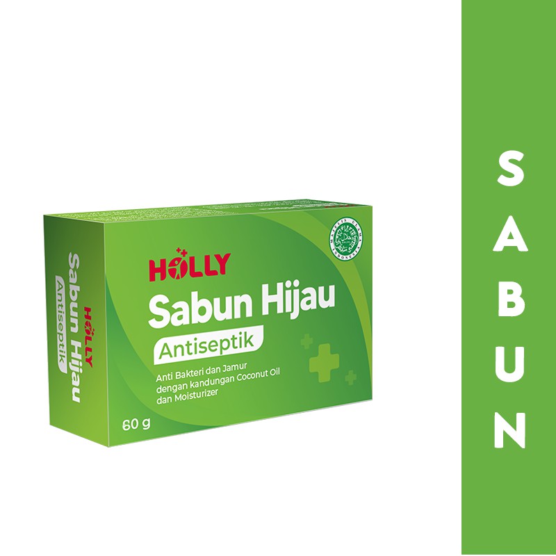 Holly Sabun Hijau Box Tipe 80 - 60gr Antiseptik Anti Bakteri