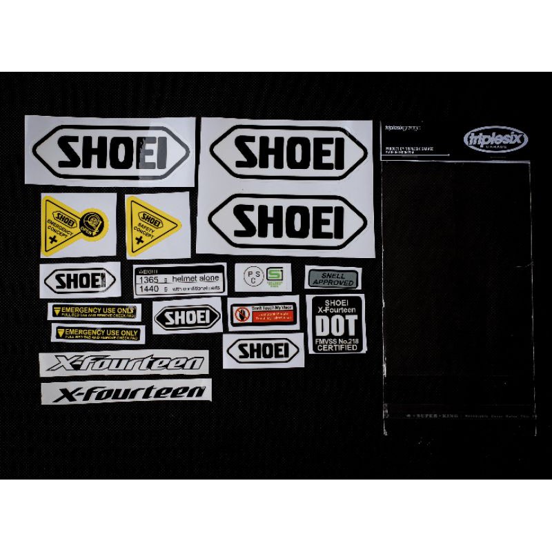 STIKER SHOEI SET SHOEI x14