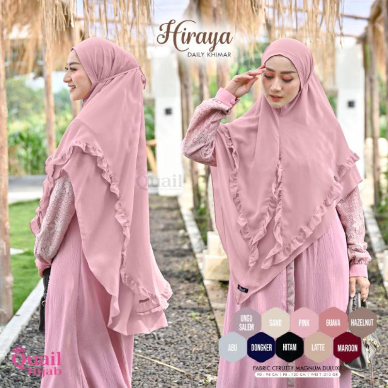 Hiraya khimar Ori Quail hijab