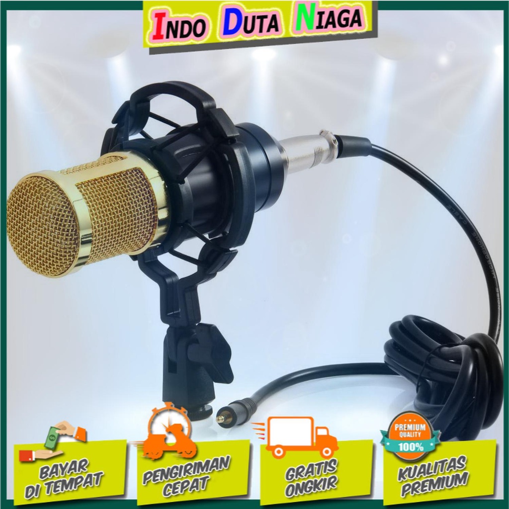 IDN TECH - TaffSTUDIO Mikrofon Kondenser Studio dengan Shockproof Mount - BM-800