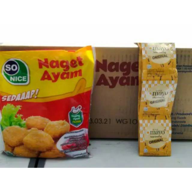 

Nugget SO NICE 250gr (1 KARTON) + Mayonaise - PROMO PAKET MURAH