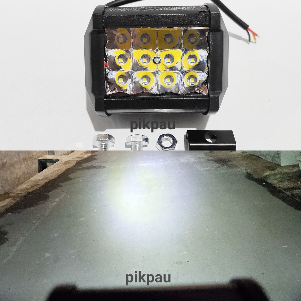 Lampu Tembak Sorot CWL 12 Mata LED Waterproof Warna Putih