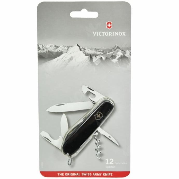 VICTORINOX PISAU LIPAT SPARTAN 12 FUNGSI - HITAM FCVFD65462