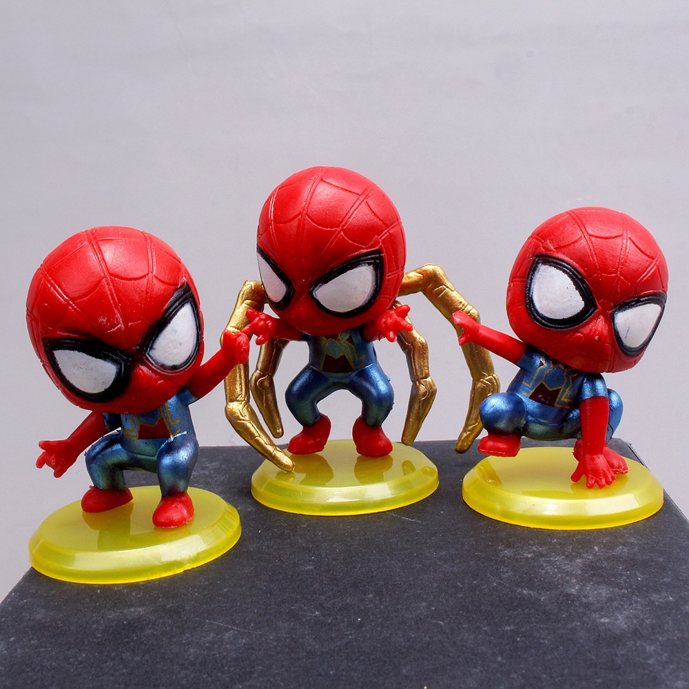 8pcs action figure Spiderman Untuk Dekorasi Kue