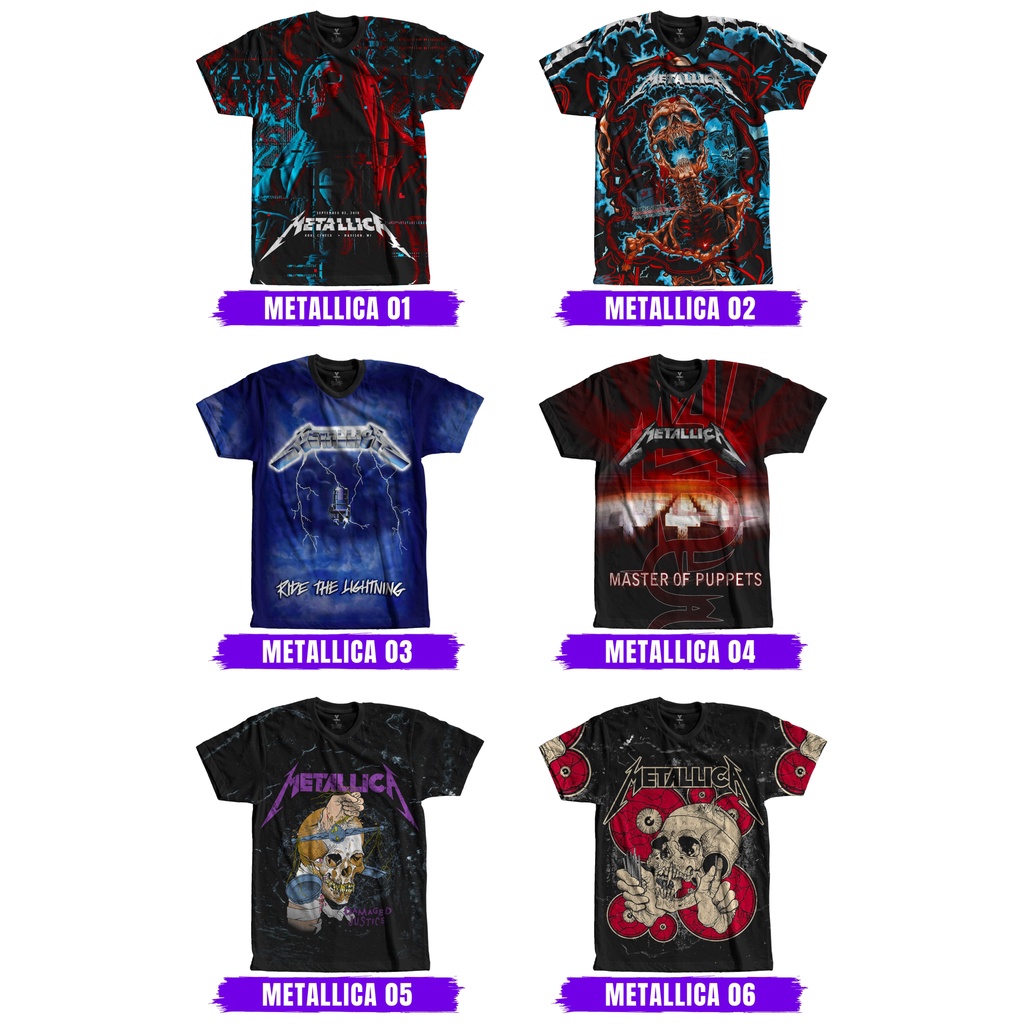 PROMO KAOS METALLICA [Kaos Musik Full Print Terbaik]